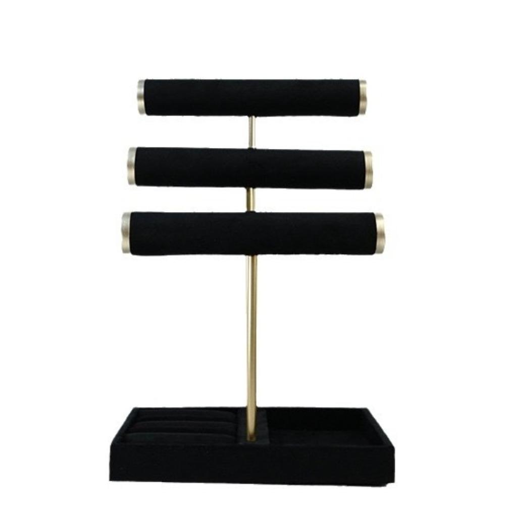 Wooden Bracelet Organizer Stand 3 Tier Necklace Storage Rack Upgraded Jewelry Display Stand  Unisex