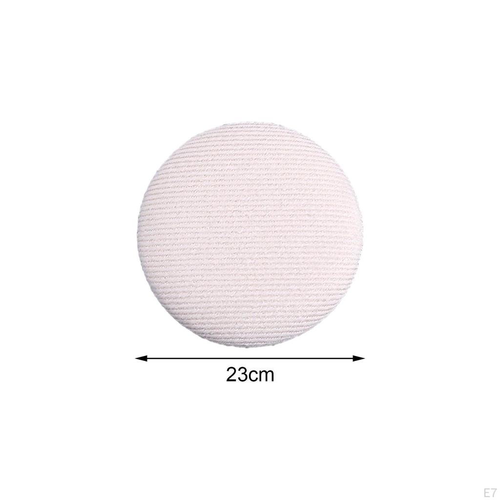 10 X Fabric Covered Buttons Flat Back DIY Metal Sewing for Garment Bag