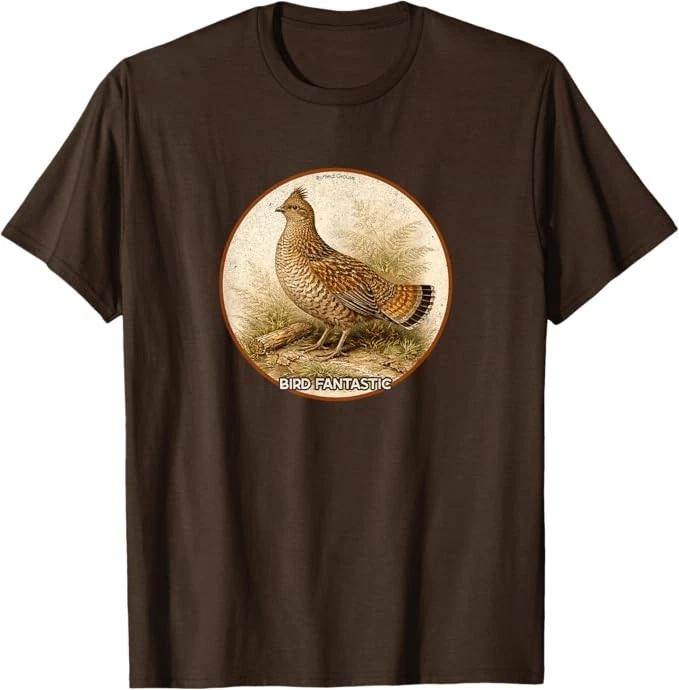 Ретро футболка с рюшами Grouse Bird *10 цветов* НОВИНКА от Bird Fantastic 4XL