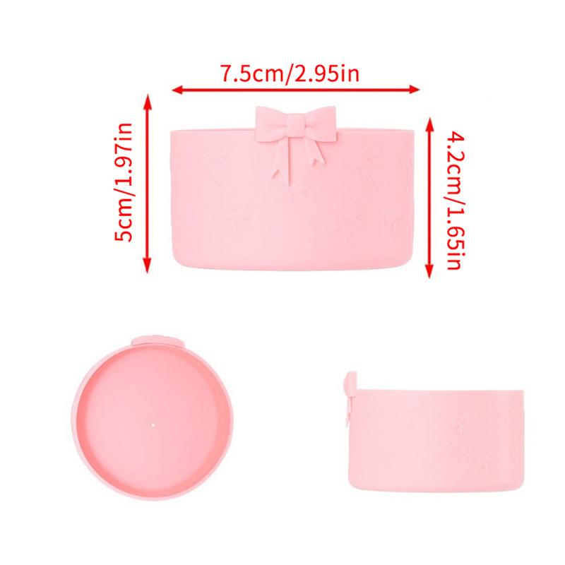 Ochranný silikonový návlek Bow pro 20/30/40oz, Nástavec na brčko Bow pro pohár Stanley 10mm/0,4in, 2 kusy příslušenství k poháru