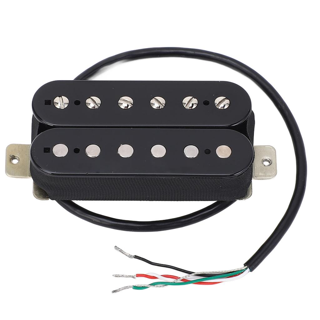 50mm Humbucker Pickup Alnico 5 Magnet Double Coil Pickup for 6 String Electric Guitar Bass Black