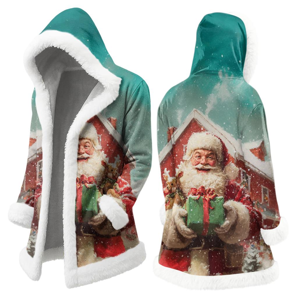 Pánská ležérní bunda s vánočním potiskem