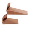 Wood 1Pcs Kitchen Home Leather Rope For Store Dorm Nail-free Wall Protector Door Stopper Non-Slip Stoper Triangular Wedges