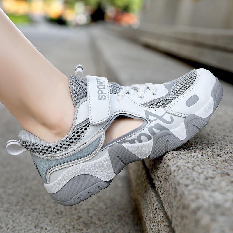 Fashion Boys Casual Shoes Summer Single Net Breathable Children Sport Shoes Leisure Trainers Rubber Kids Sneaker