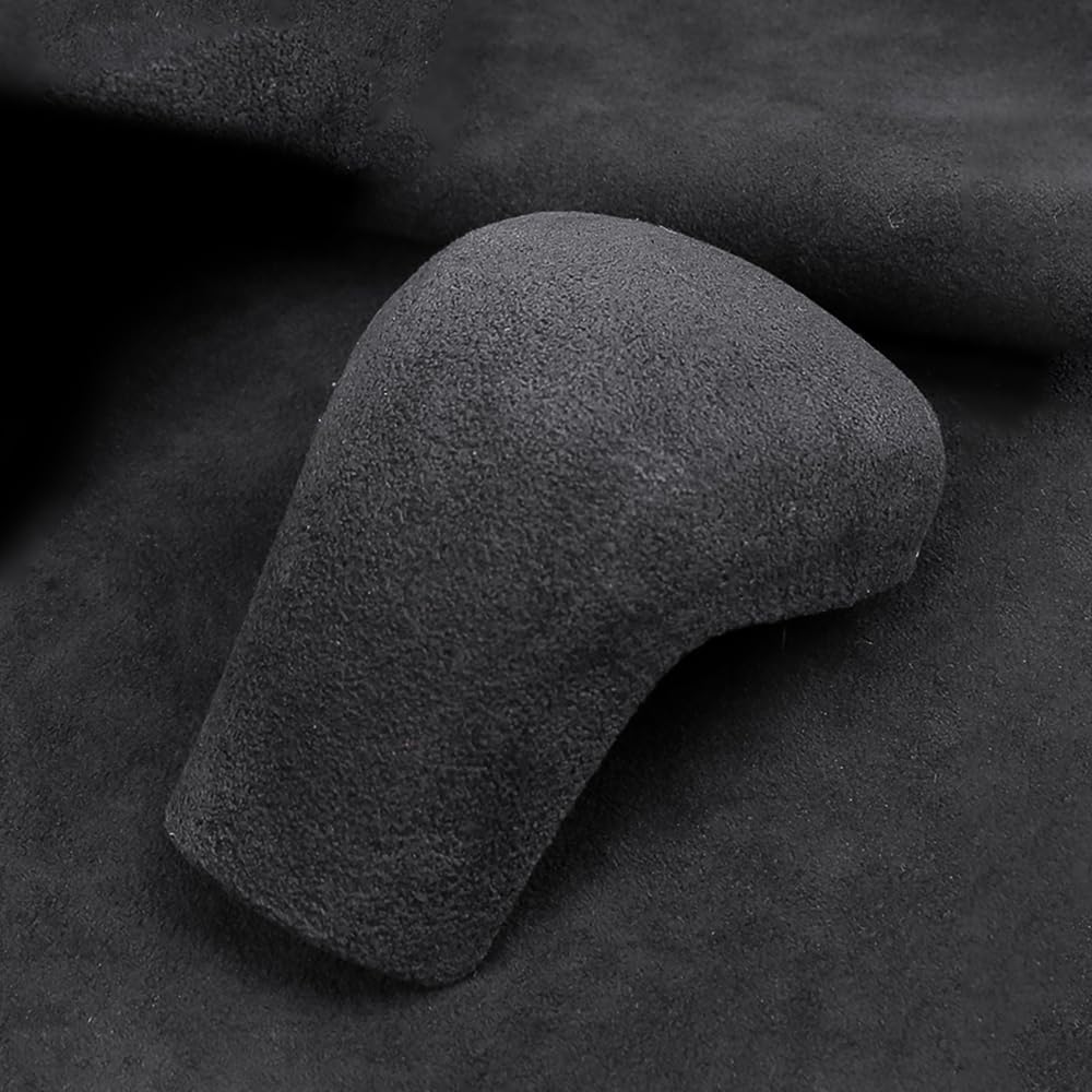 Car Interior Suede Leather Gear shift Knob Cover Trim Compatible with Toyota Camry 2018-2024,for Avalon Corolla Levin 2019-2024 Accessories (DARK