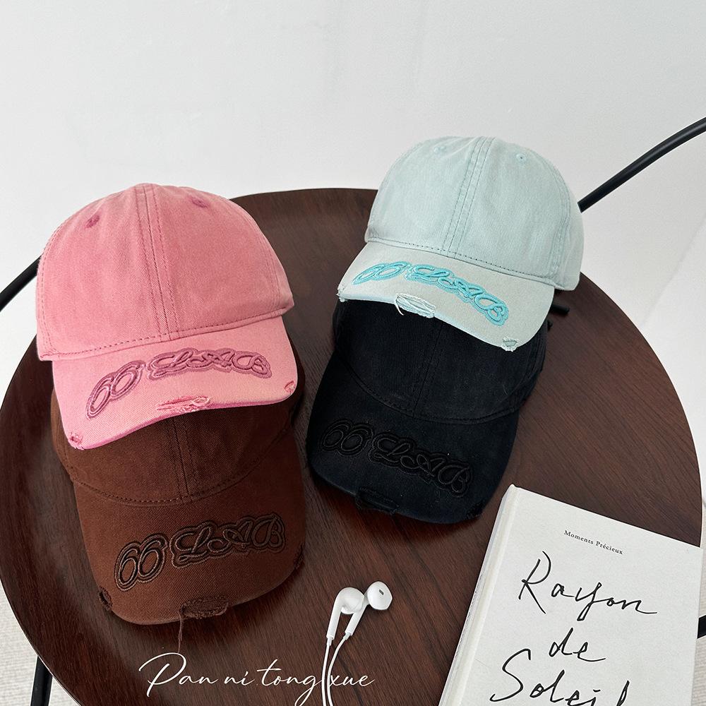 Spring and Summer Parent Child Style Korean Old-fashioned Candy Color Versatile Baseball Cap Baby Sun Hat