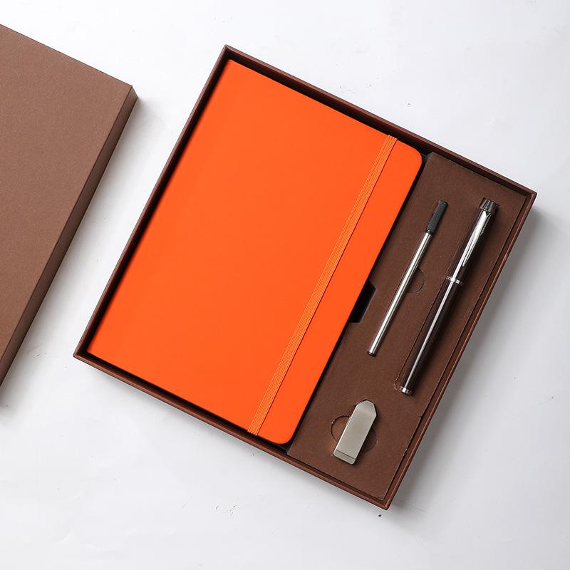 Custom Business Leather Notebook & Diary Gift Set with Logo