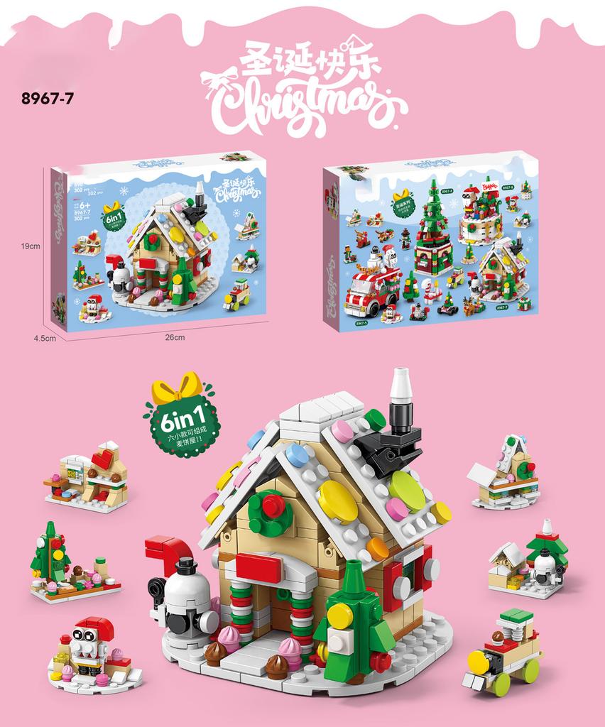 Zestaw do budowy Wioski Świątecznej Domek na drzewie klocki moc Zabawki dla Dzieci Dziewczynek od 6 do 12 Lat klocki cząsteczkowe prezent