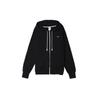 Men's Solid Color Printing Logo Zipper Hooded Running Gym Jacket Black DQ5817-010