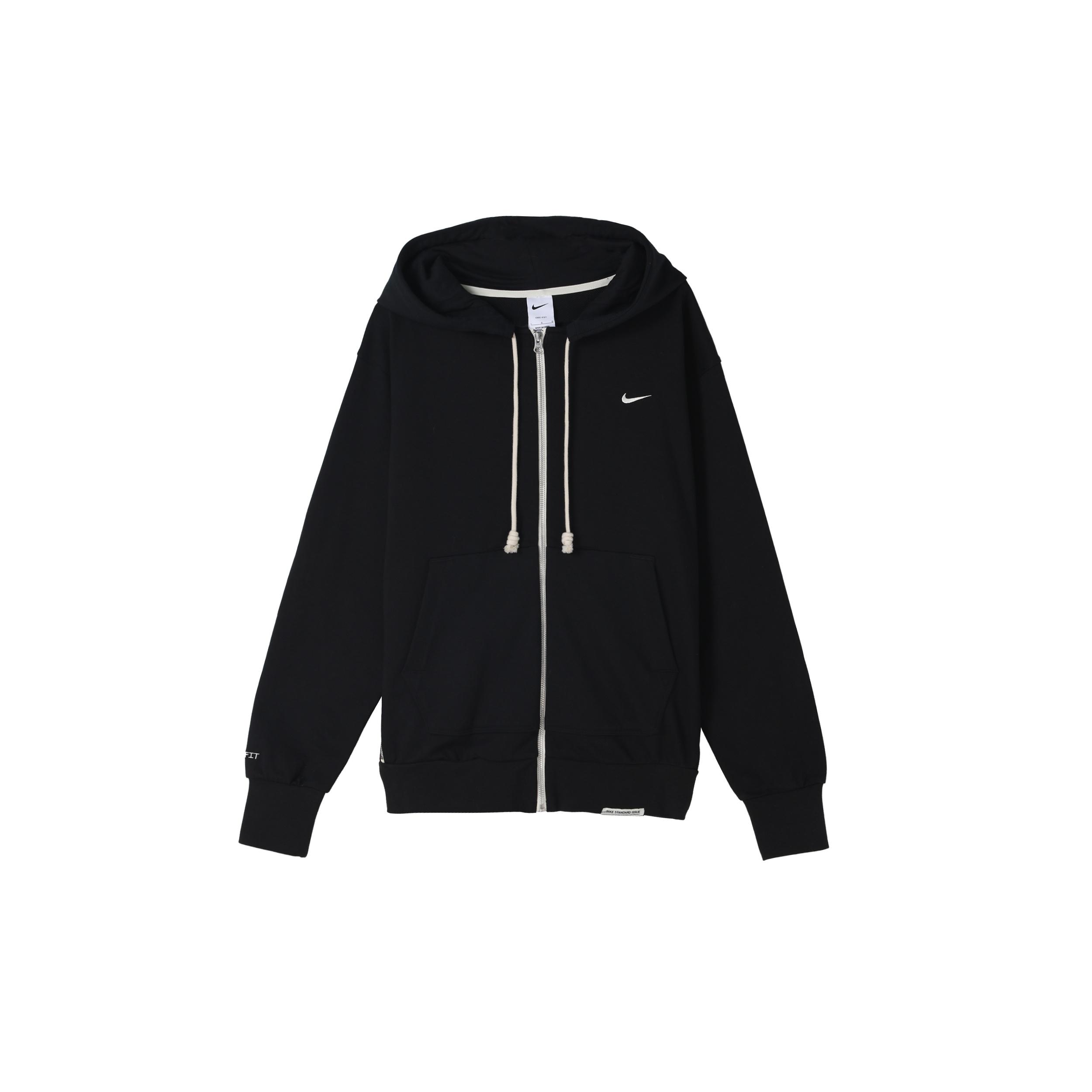Men s Nike Solid Color Printing Logo Zipper Hooded Running Gym Jacket Black DQ5817-010 XL