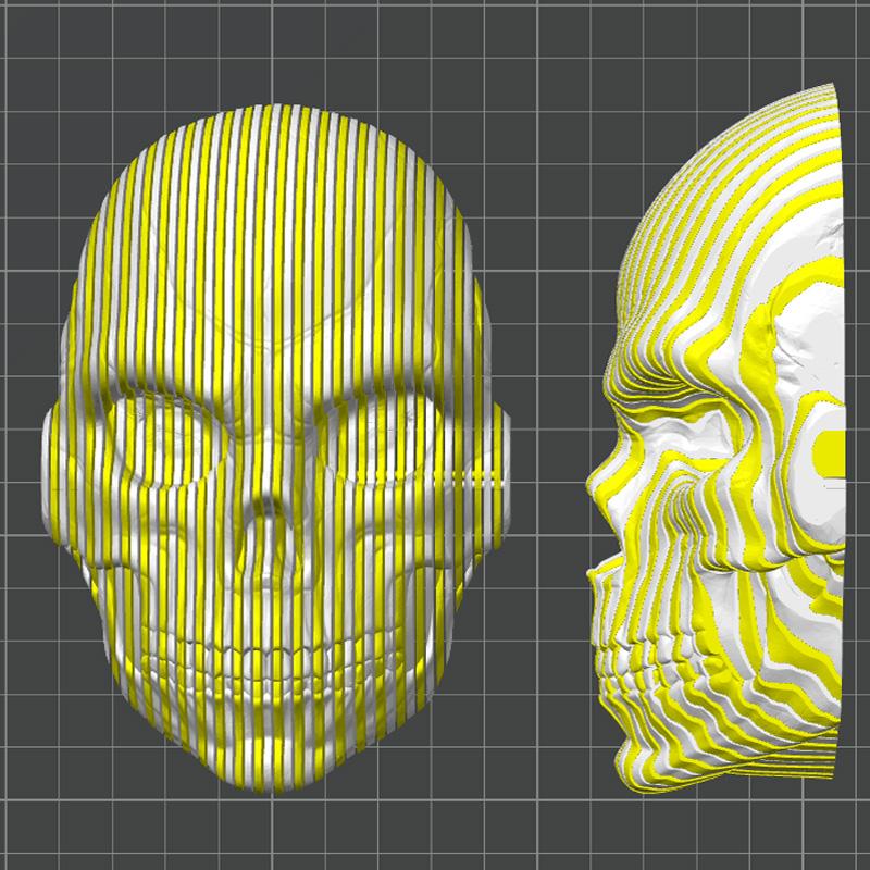 3D Printed Luminous Quantum Skull Fidget Skull Gifts Cool Novelty Desk Ornament Funny Desktop Ornaments For Home Office Desk