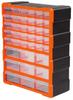 Wall-Mounted Plastic Workshop Organizer, 39 Drawers