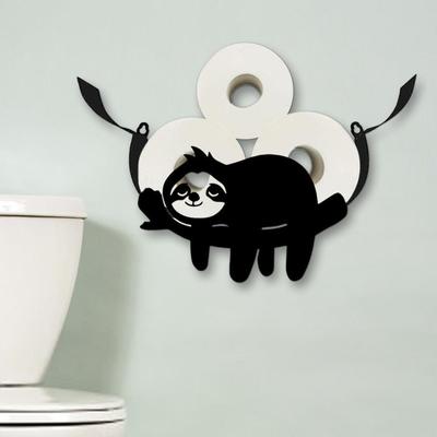 Toilettenpapierhalter Ständer Wandregal Aufbewahrung Mit Lustigem Faultierförmigem Wand-Papierhalter Für Badezimmer Tisch