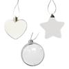 Thermal Sublimation Ornament Blank Multi Shape Christmas Decoration Pendant Heat Transfer Product DIY Crafts Making