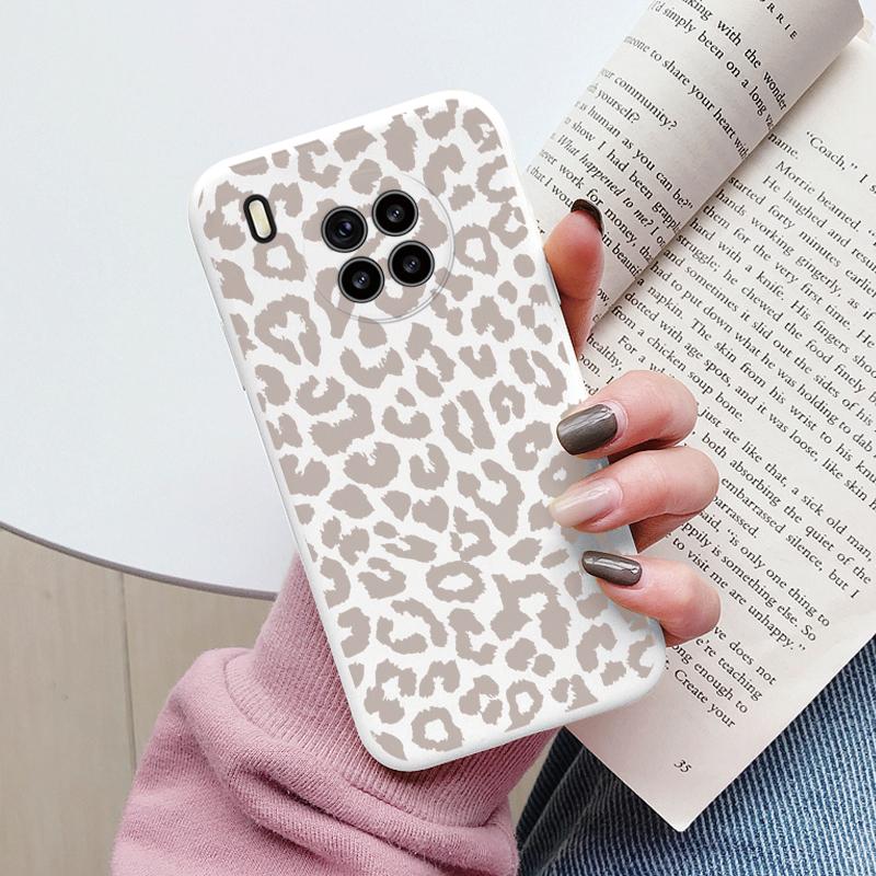 Flowers Funda For Honor 50 Lite Capa Phone Case Soft Silicone Leopard Print Cute Cat Bear Back Cover Shockproof For Honor 90 200