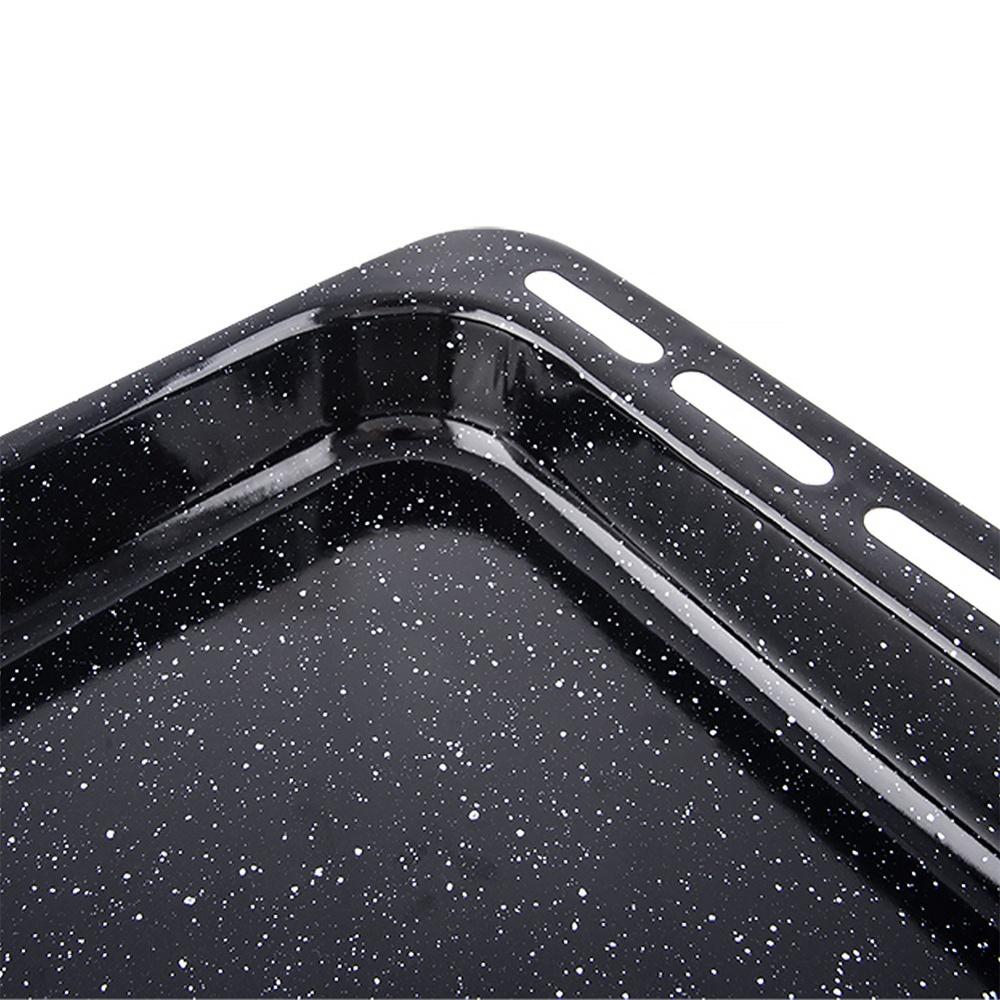 Deep enameled baking tray 45.5x36x5 cm