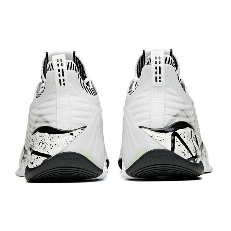 Anta Men KT6 Klay Thompson Low-top Basketball Shoes White Black 112121102-5