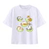 New Summer Catprinted Shortsleeved Tshirt A Cute and Trendy Outfit Featuring A Cartoon Shark Cat Kids Clothes Boys  Girl