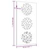 VidaXL Décoration murale jardin 105x55 cm acier corten design feuille 824494