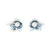 Creative Geometric Irregular Floral Design Earrings Fashionable Casual Style Inlaid with Pearl Accessories Women's Stud Earrings
