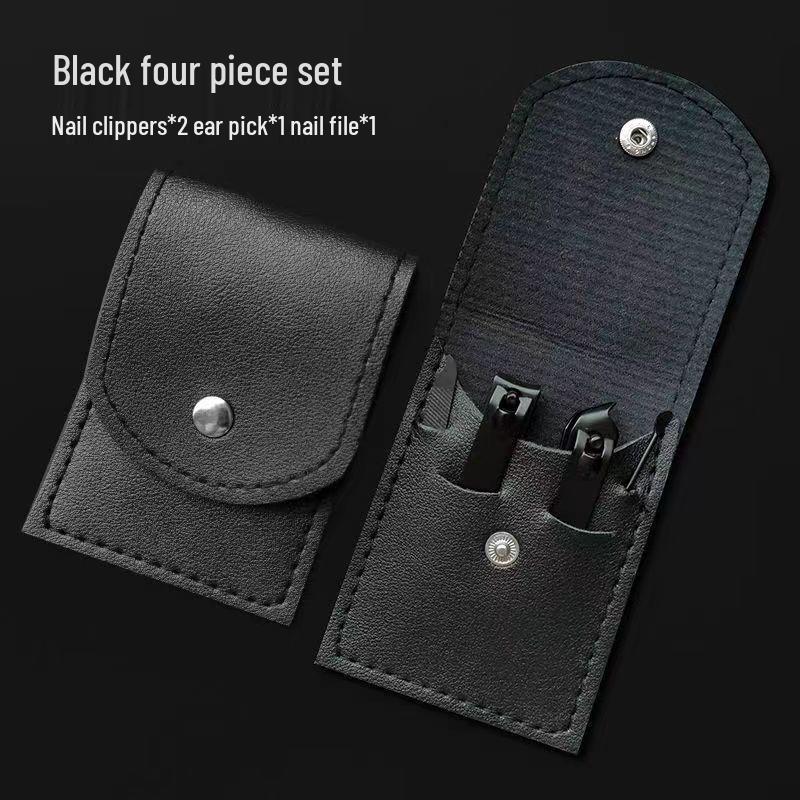 Sai Jiarui 4-Piece Black Nail Care Kit