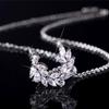 Luxury Marquise Water Drop Diamond Necklace: Elegant, Versatile Design for Women