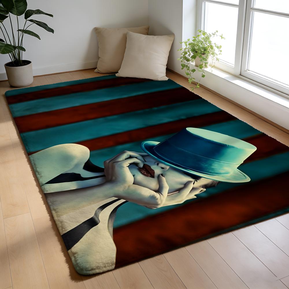 A-AHS American Horror Story TV Movie Floor Mat Soft Flannel Floor Mat Non-Slip Absorbent Rug For Home Bedroom Bathroom