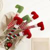 Christmas Plush Toy Legs Doll Xmas Tree Decorations Pendants Holiday Home Hanging Ornaments New Year Decoration
