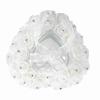Boîte de Mariage Romantique en Forme de Cœur Décorée de Strass Coussin(blanc)