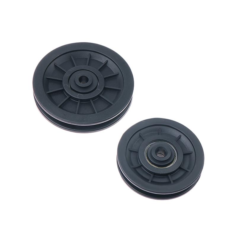 Fitness Equipment Parts Pulley Wheel Round Black Wheel Cable Gym Fitness Equipment Part Exercise Machine Part Accessory