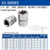 LICOTA Imported 1/4" Small 6.3mm Alien Flower E-Type Socket Set E204-E211