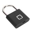 Fingerprint Padlock Keyless Water Proof Fingerprint Lock USB Rechargeable Quick Unlock for Backpack Luggage Black 20