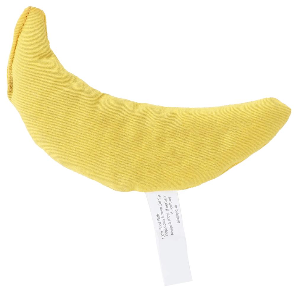 Giocattolo per Gatti a Forma di Banana Gialla con Erba Gatta, Gadget, Sollievo dallo Stress, Giocattoli per Gattini, Tela