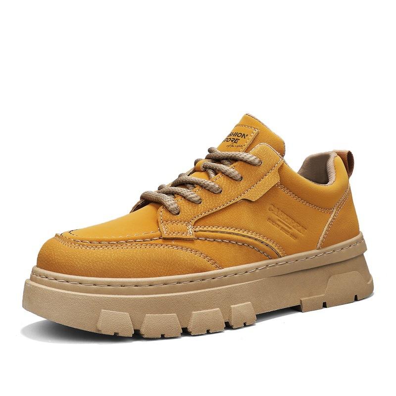 Autumn new platform heightening Martin boots British casual leather shoes sports board shoes 44 4840₽