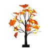 24 Inches Halloween Tree with Light LED Glowing Tree with Ghost/Pimpkin/Eyeball Light for Indoor Home Table Decor