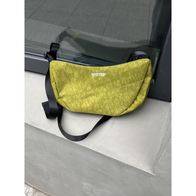 

Универсальная сумка-пельмень через плечо Простой и вместительный рюкзак Повседневная и для поездок на работу Одноплечевая сумка жёлтый