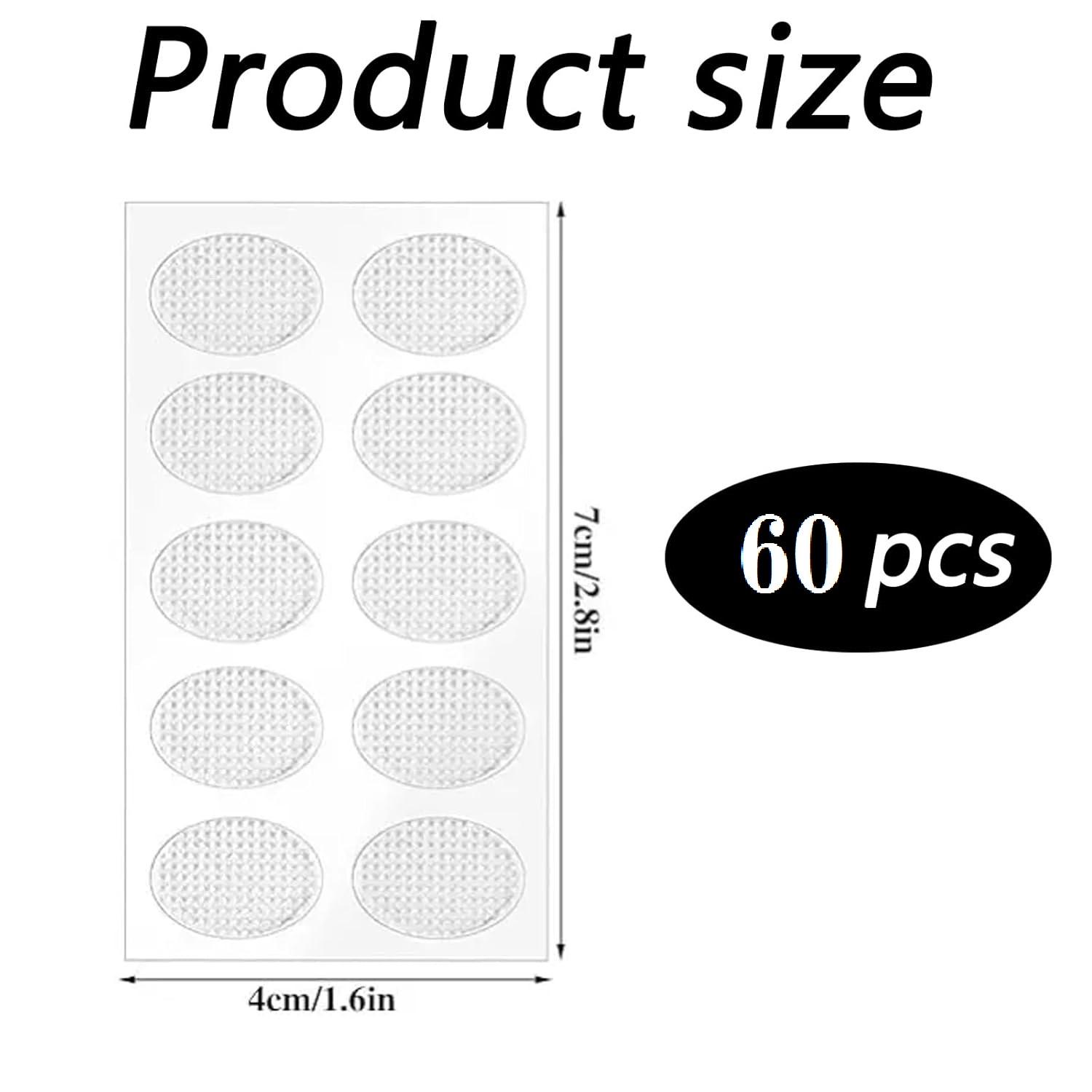 

Невидимые поддерживающие накладки на мочки ушей для тяжелых сережек, 60 шт., прозрачные защитные наклейки на мочки ушей | Безболезненное решение против разрывов и провисания (2,8 x1,6 ) 60pcs