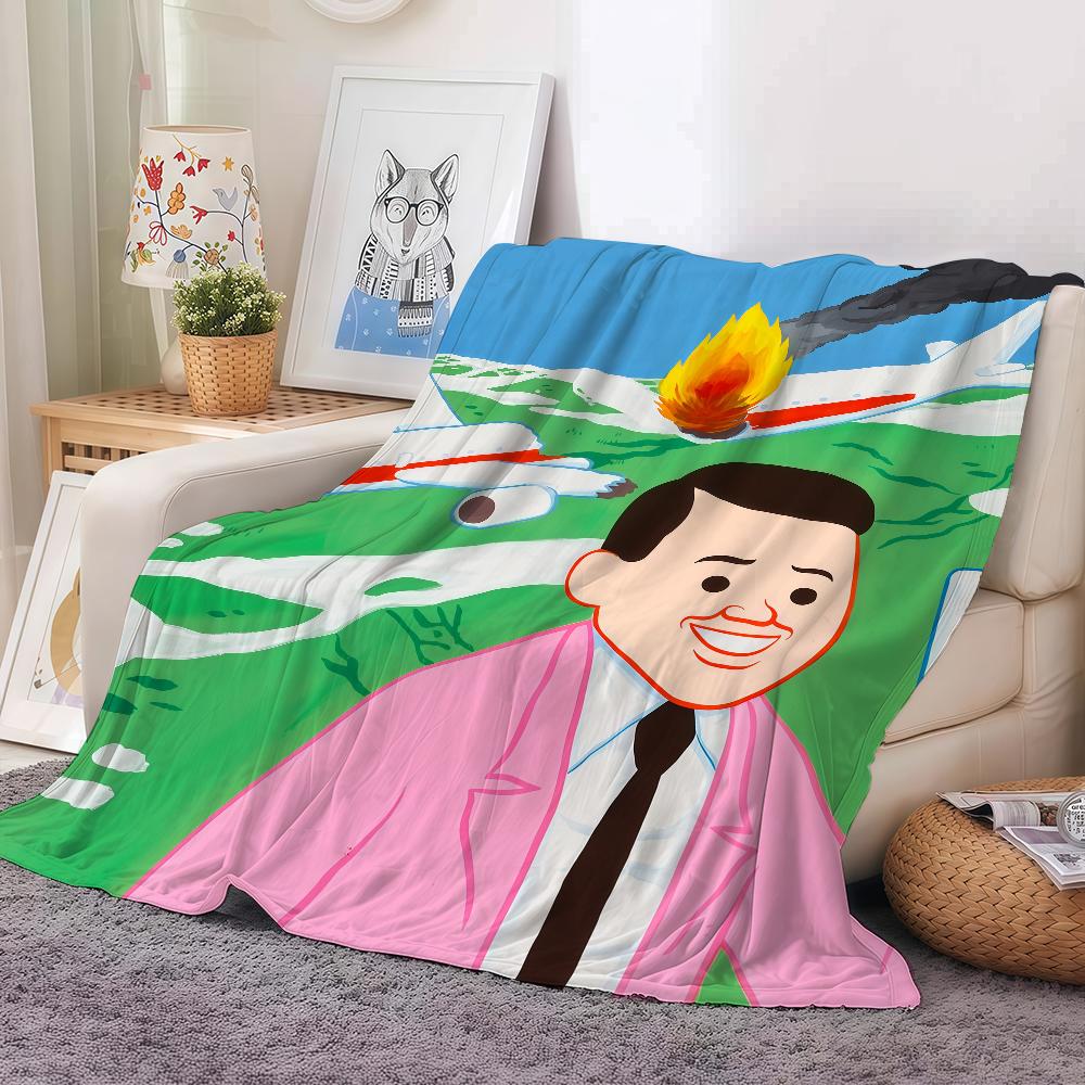 

Black Humor Art Joan Cornella Blanket Warm And Soft Suitable For Bedroom Living Room Sofa Bed Office Travel Camping 30x40in