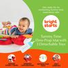 Bright Starts Sesame Street Tummy Time Elmo Prop Mat (0 Months, Baby Mat, Nap Mat, Teething Mat, Rattle, Red, 12040)