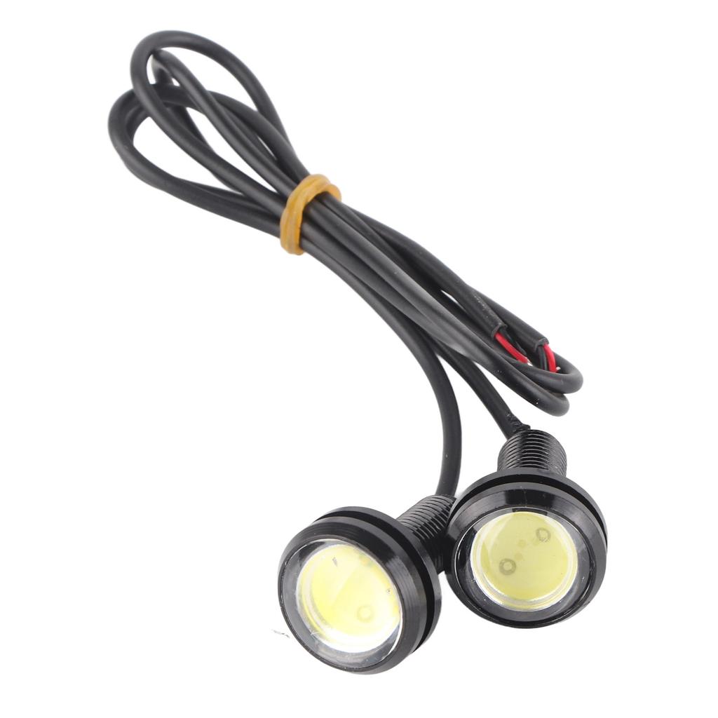 8Pcs Eagle LED Lights White 23mm 12V Aluminium Alloy Waterproof Dustproof LED Car Lights for