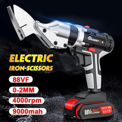 Tijeras Eléctricas Recargables Inalámbricas 88VF Cizallas para Chapa Metálica Cortador de Alambre de Acero al Carbono Con Batería de Iones de Litio Herramientas de Corte de Metal