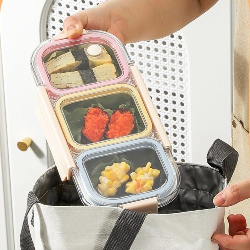 with Fork Spoon Bento Box 304 Stainless Steel Food Container New Divided Lunch Box For Meal Prep