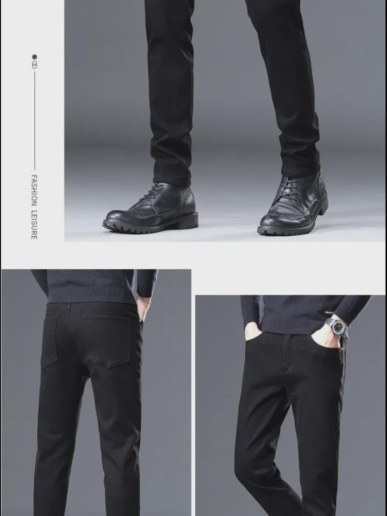 Men's Autumn/Winter Straight-Leg Jeans - Youthful, Simple, and Versatile