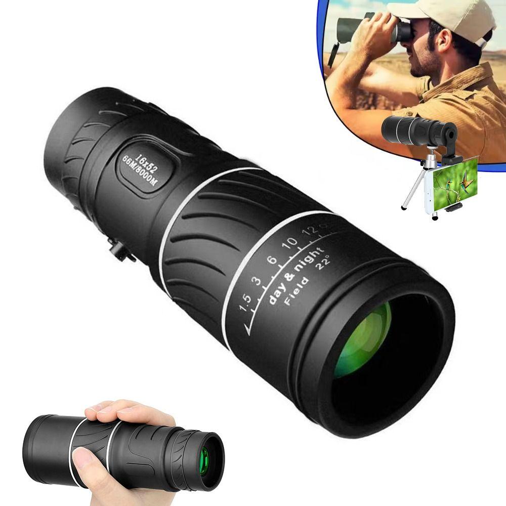 Telescop Monocular 16x52 Telescop Spion de Noapte de Înaltă Definiție pentru Drumeții și Alpinism