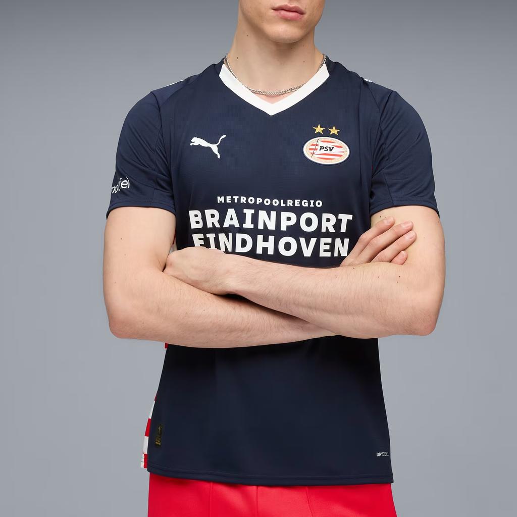 Puma PSV Eindhoven Drycell SS25 25/26 Away Simple Comfortable Versatile Short Sleeve Football Shirt Men Tops 780429-02
