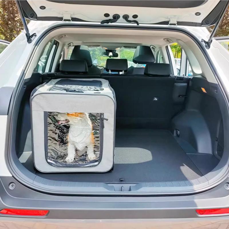 All-Season Cat Maternity Tent Foldable Pet Carrier with Privacy Cover Portable Isolation Cage for Travel Breathable Cat House