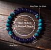 Festive Gifts Teal Stone Purple Glass Beaded Bracelet Modern Fashion Jewelry For Men Daily Wear Gift