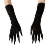 Black Ghost Cat Demon Paw Gloves Full Finger Women Long Mittens  Cosplay