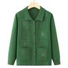 Grandma's Loose Knit Cardigan - Spring/Fall Wear for Middle-aged and Elderly Women