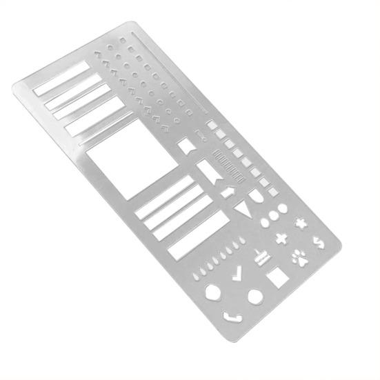 Planning Calendar Templates Ruler Set Transparent Plastic Stencils for Dot Grid Journals Journaling Stencil